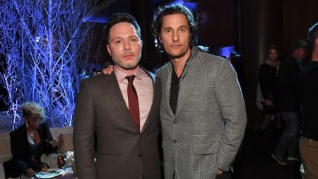 The 'True Detective' duo Nic Pizzolatto and Matthew McConaughey.